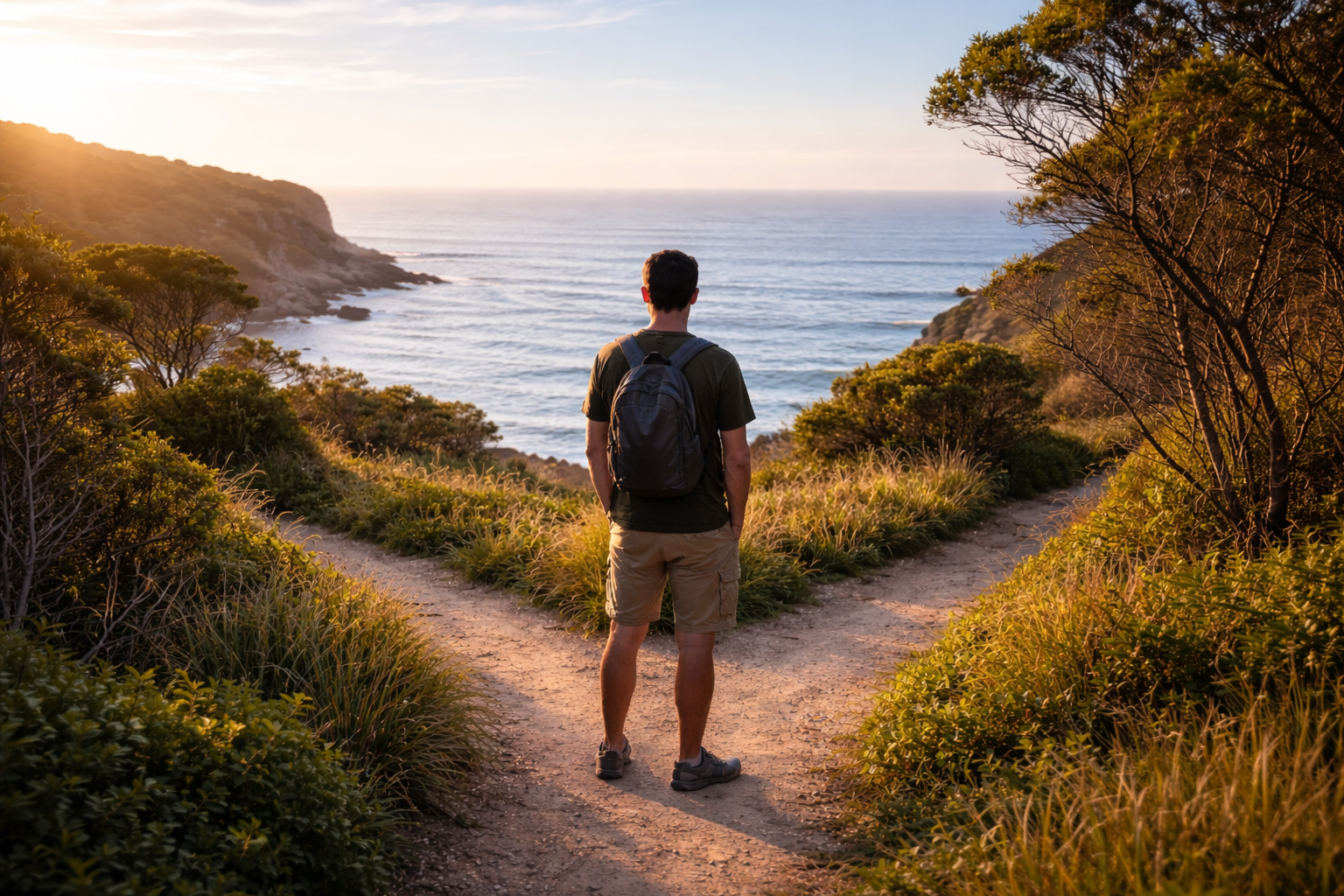 morning decision by the sea